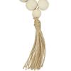 ABBY-12X Beaded Wood Napkin Rings With Table Setting Wedding Party Décor Accessories Napkin Holder Natural Style