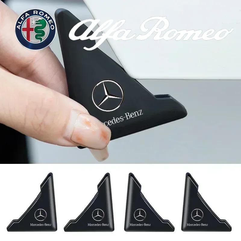 CDR4 2Pcs Silicone Car Door Corner Cover Anti-Scratch Protection Stickers For Mercedes Benz AMG A B C E S class GLA GLC CLA GLK GLE