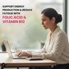 Таблетки с железом Carbamide Forte для женщин и мужчин с фолиевой кислотой, витамином C, B12, цинком – 100 веганских таблеток