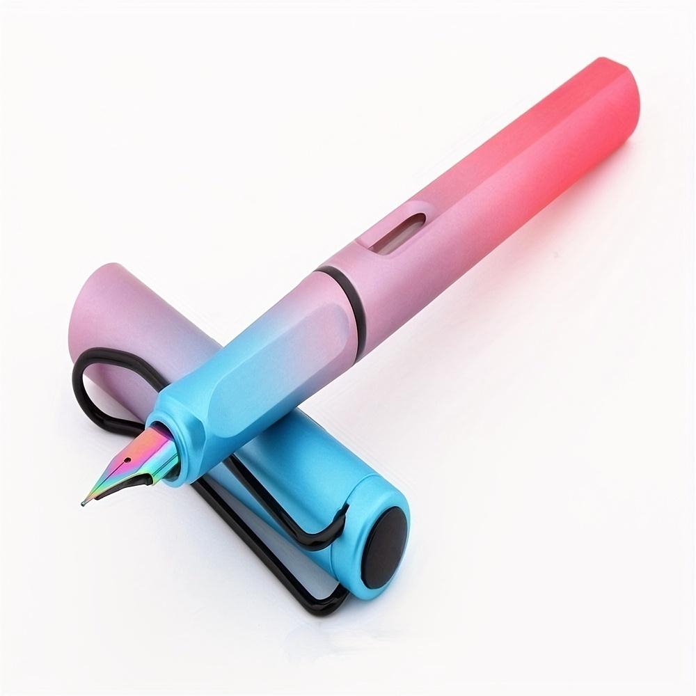 1 шт., ручка с градиентной позой, ручка для практики письма, прямая ручка с жидкими чернилами для позы