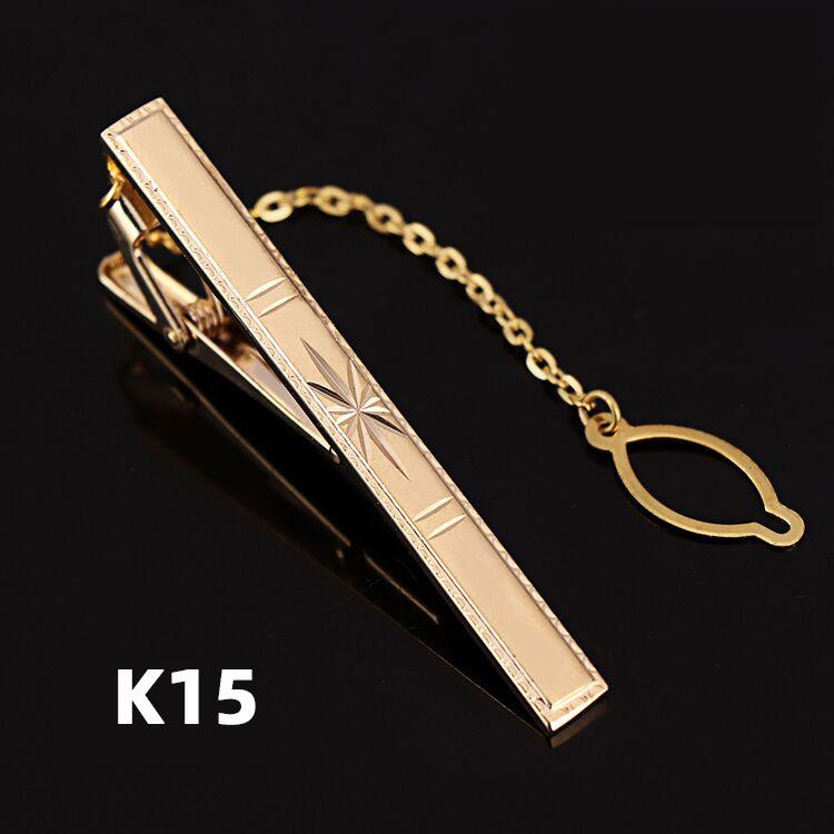 Зажим для галстука из меди и золота, устойчивый к ржавчине, простой деловой зажим для галстука