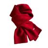 New monochrome soft waxy wool simple thickened warm winter scarf women's scarf wind