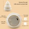 Christmas Tree Silicone Night Light Bedroom USB Atmosphere Night Lamp Living Room Desktop Decoration Creative Cartoon Table Lamp