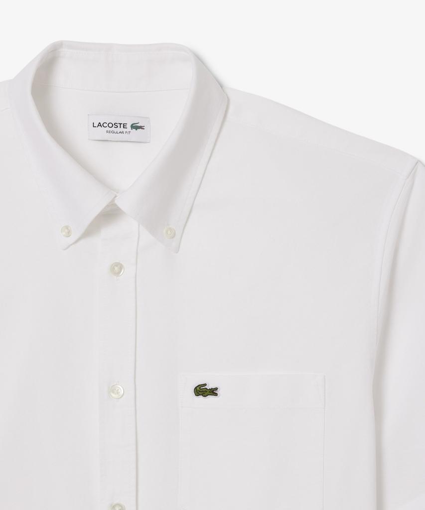 LACOSTE Мужская рубашка с коротким рукавом из оксфорда Ch1917-56G 001
