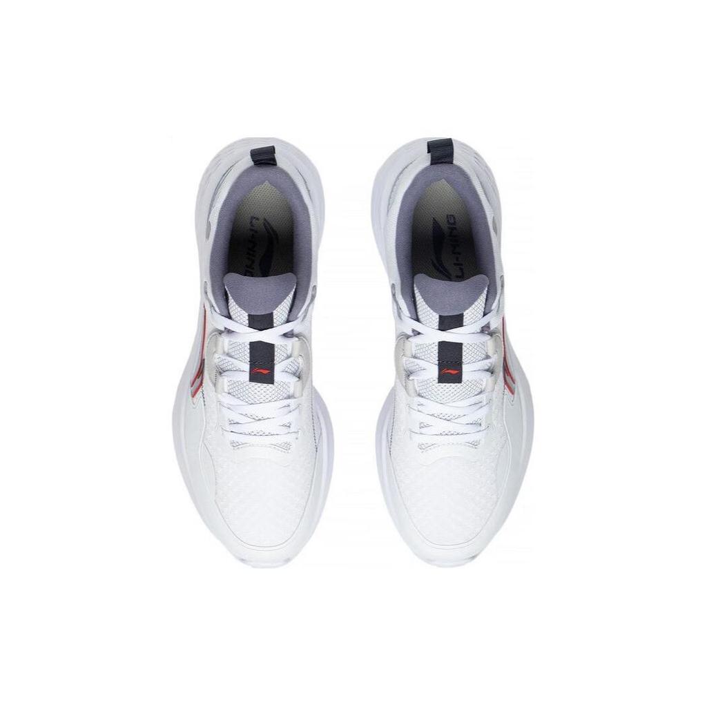 Li Ning Soft Element прочные дышащие низкие спортивные повседневные туфли мужские кроссовки белые AGLT007-1