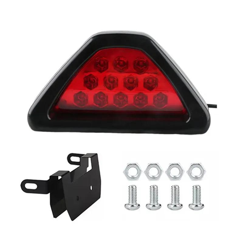 Universal Car LED Brake Signal Lamp Car 12 LED DRL Red Rear Tail Stop Brake Light Third Brake Stop Strobe Safety Light