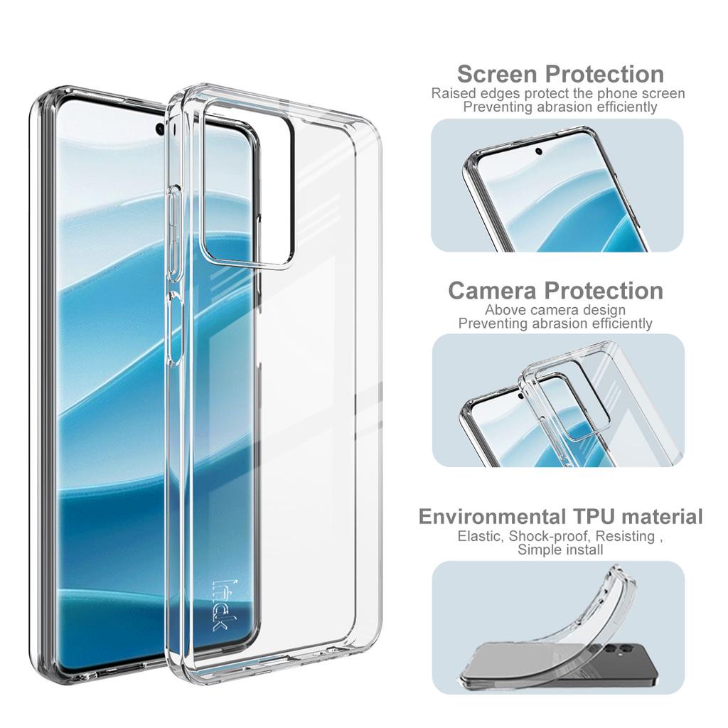 IMAK UX-10 Series Clear Phone Case For HMD Pulse Pro/Pulse+/Pulse Soft TPU Mobile Back Cover