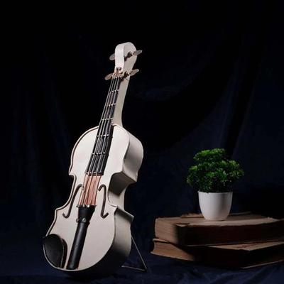 41 см Белая скрипичная скрипичная модель Viola Декоративная копия музыкального инструмента для домашнего декора, идеальный подарок для любителей музыки, учителей и студентов