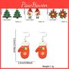 Unique Holiday Earrings Collection Including Cartoon Style Snowman And Rudolph Designs