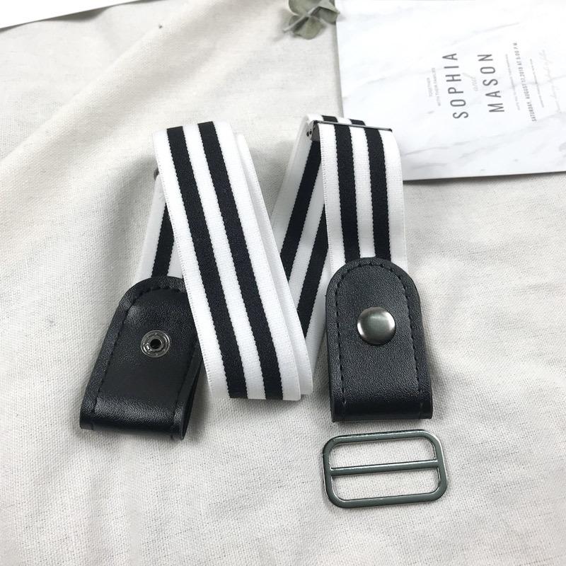 Невидимый ленивый пояс женский эластичный джинсовый ремень простой высокая плотность тянется как растягивающаяся пряжка бесплатно