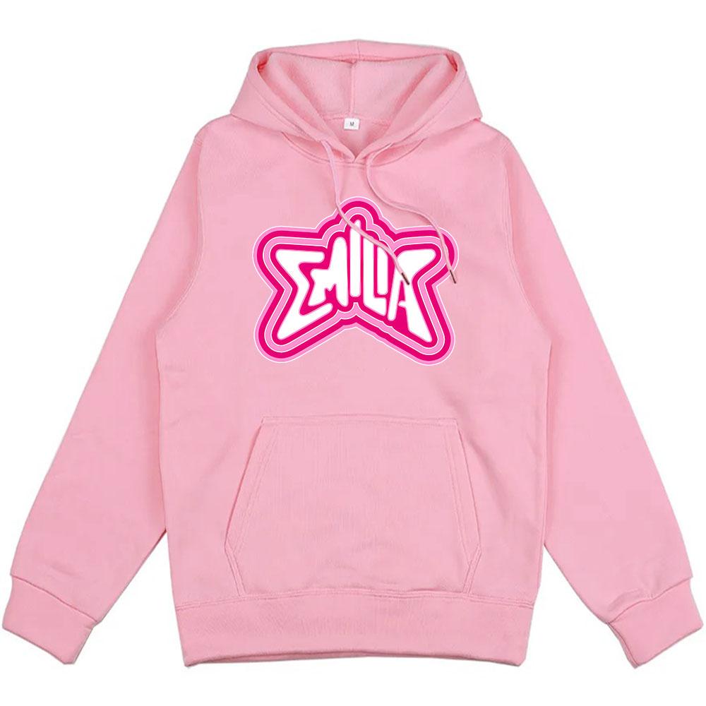 Emilia Mernes Hoodies Streetwear Long Sleeve Men Women Clothing Winter Comfortable Hooded Sweatshirt Funny Graphic