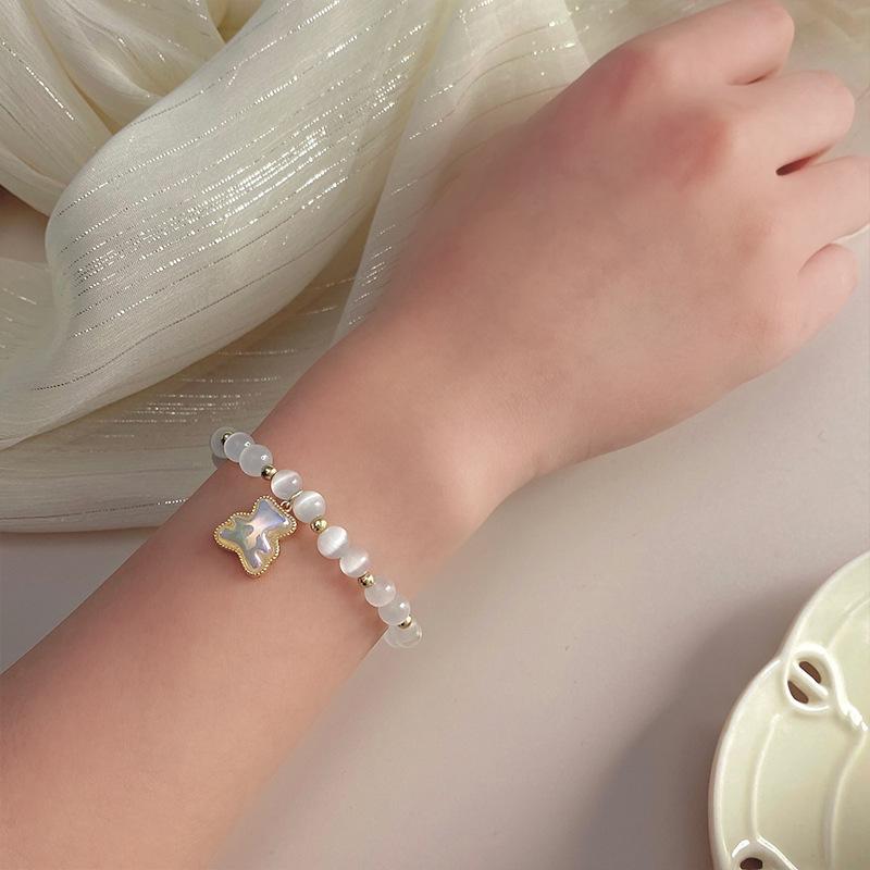 Браслет-подвеска «Кошачий глаз» с медведем 2022 года для женщин и лучших подруг – Трендовый нишевый дизайн