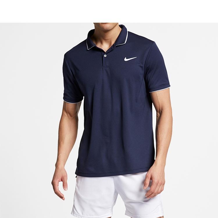 Nike Polo Shirts Men's Blue Polo Collar Moderate Other 939138-452