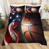 Basketball Duvet Cover Set Sports Theme Bedding Set For Boys Teens Men With Motivated No Failure Pattern Soft Comforter Cover