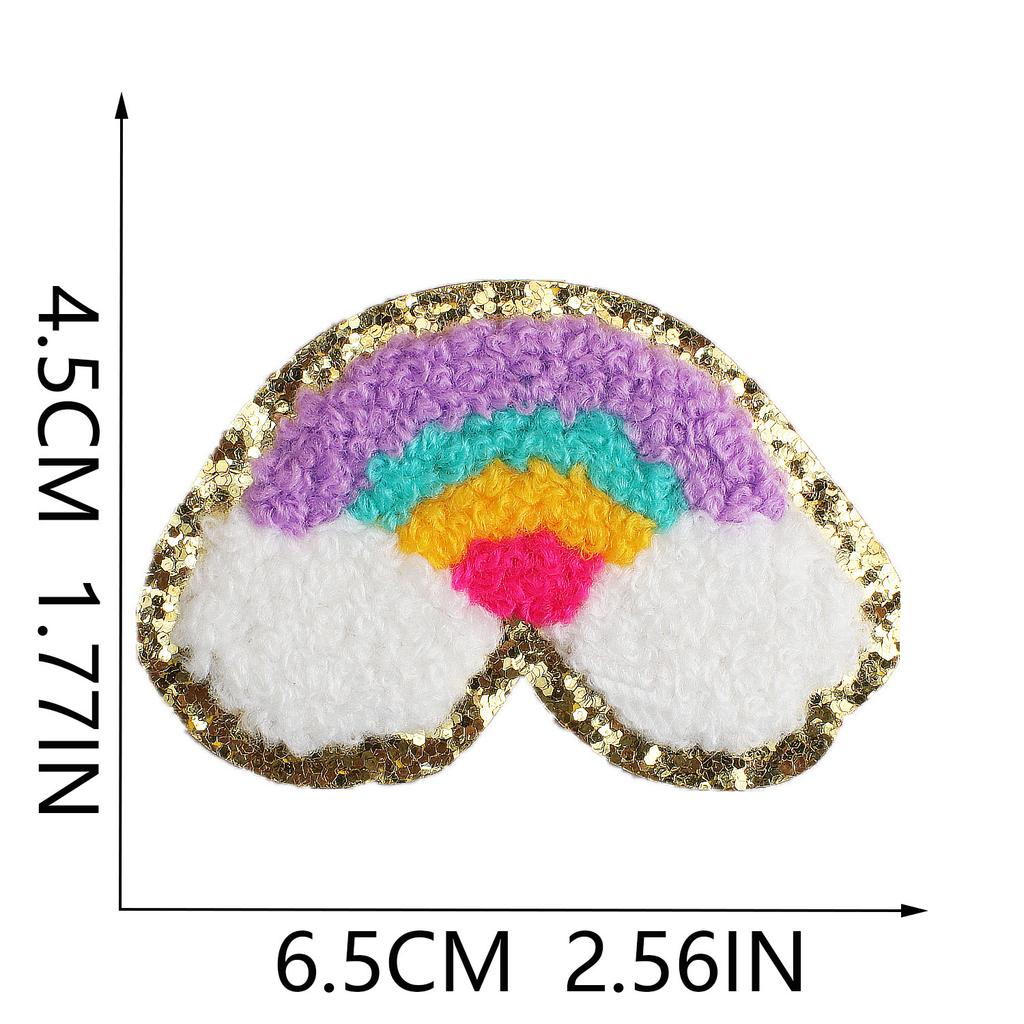White Towel Embroidery English Letter Embroidery Cloth Sticker Bag Patch Sticker Clothes Chapter Boy Computer Embroidery Label Embroidery Sticker