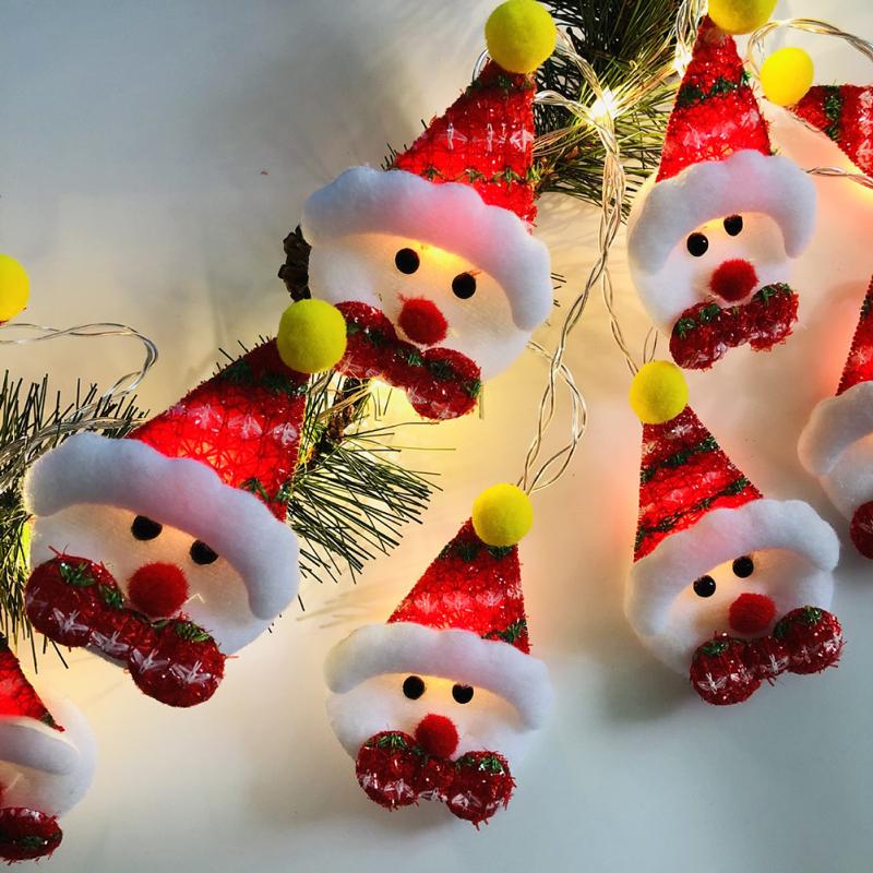 Christmas Snowman Led String Light Energy-saving Christmas Tree Lantern Ornaments For Home