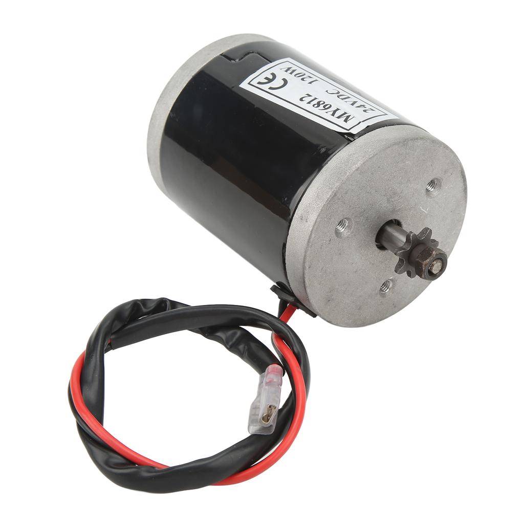 Electric Brushed Motor 24V120W High Speed Aluminum Alloy Brushed DC Motor for Electric Scooter Bicycle Motorcycle