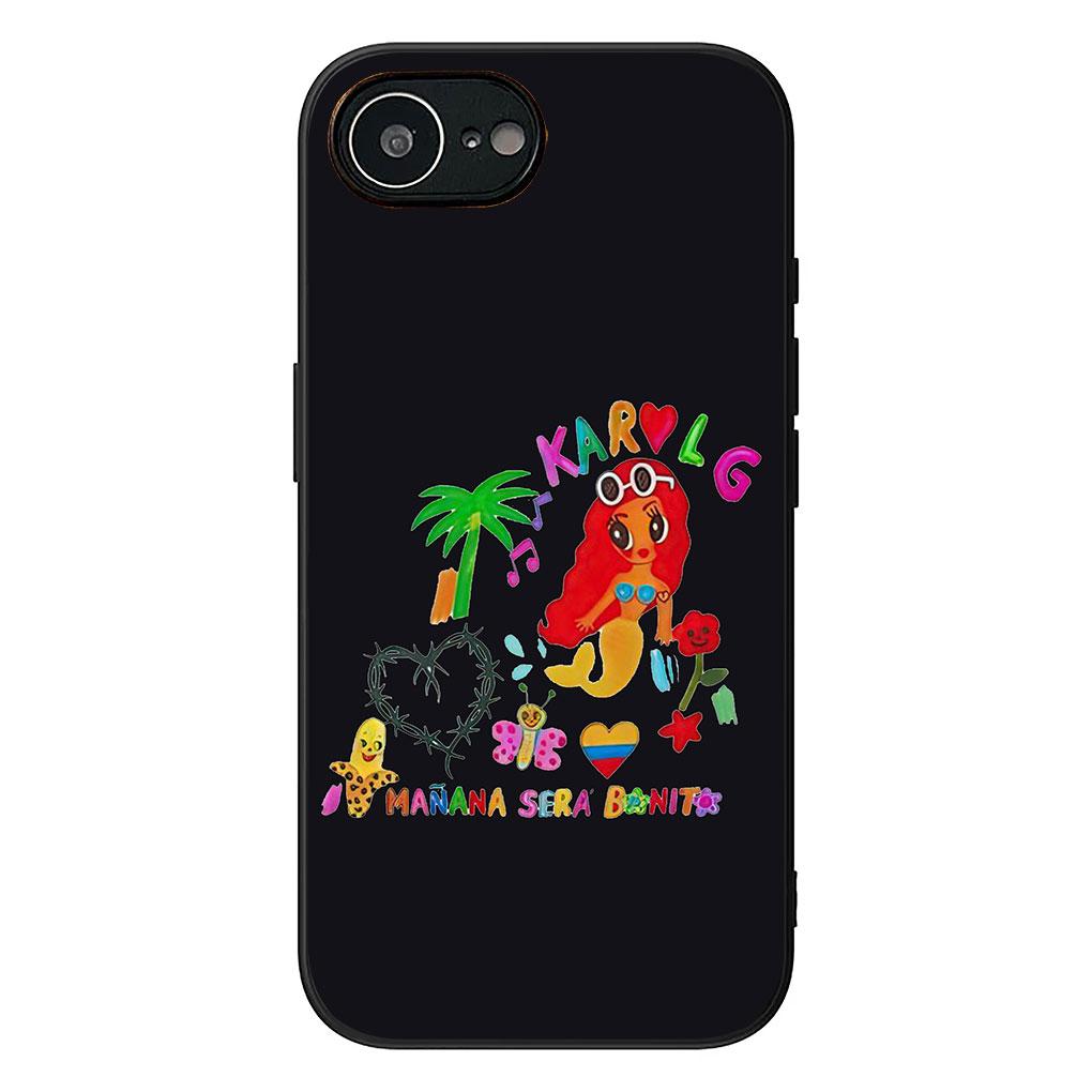 Soft Phone Cover for Apple iPhone 17 16 14 15 Pro Max Plus 15+ 16E XR ProMax Air Case Karol G Manana Sera Bonito Casing