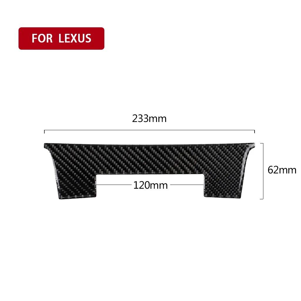 For Lexus IS250 2013- Car Center Console Decoration Cover Sticker Carbon Fiber Decal Trim Auto Interior Accessories