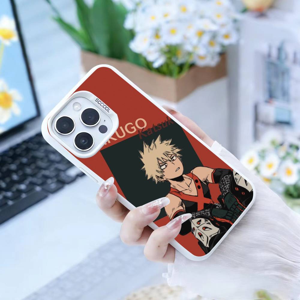 Чехол для телефона Katsuki Bakugo p-Hero Academia Для iPhone 17,16,15,14,13,12,Pro MAX Черный Матовый Ударопрочный Чехол
