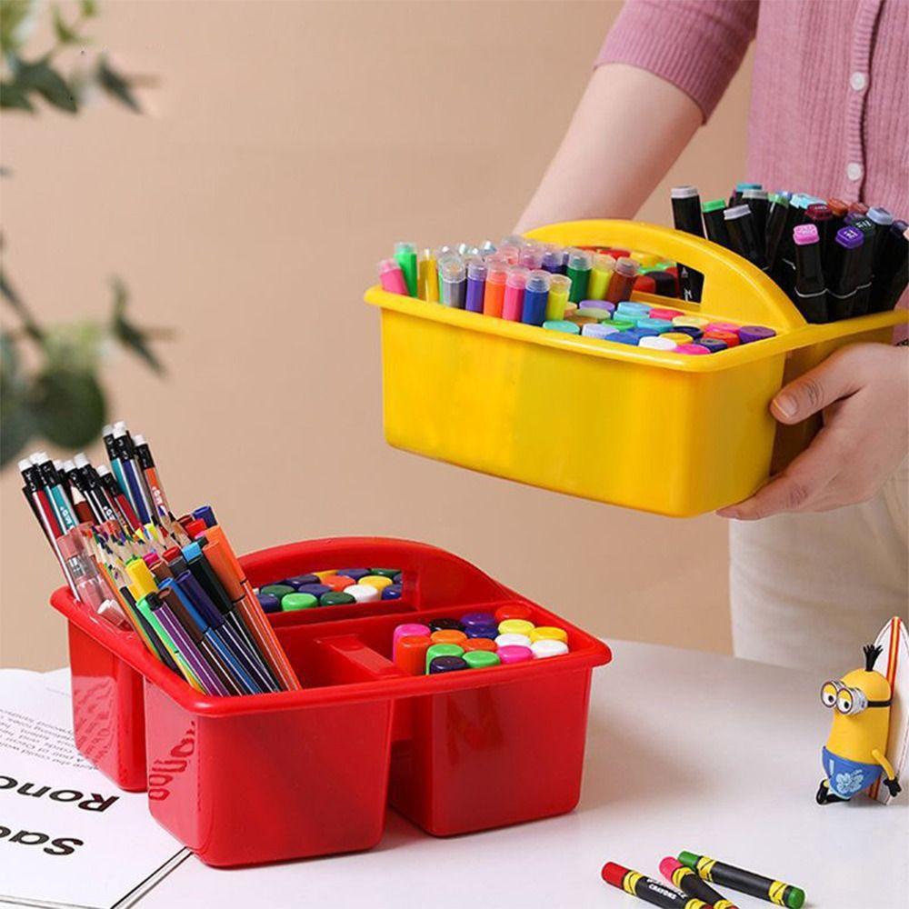Desktop Organizer Desk Storage Box Basket Multifunctional Art Marker Organizer  Stationery