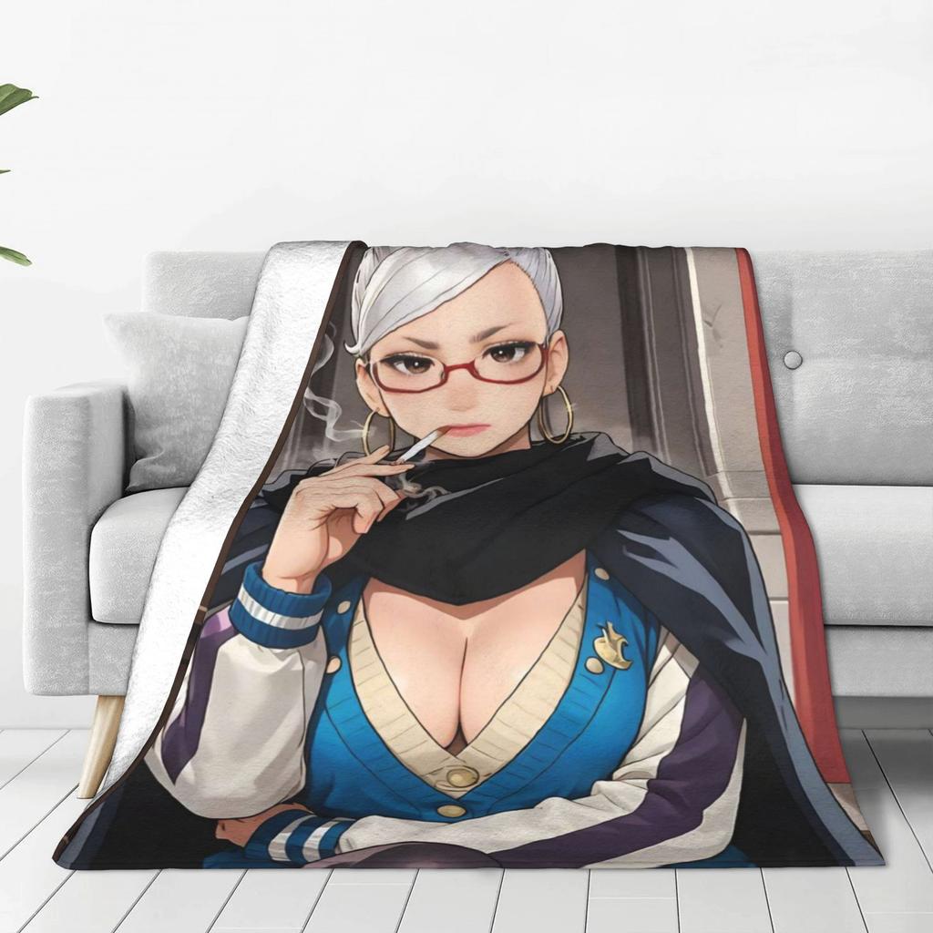 Seiko Ayase Dandadan Soft Warm Blanket  Child Plush Throw Blanket Pattern Couch Chair Flannel Bedspread Sofa Bed Cover