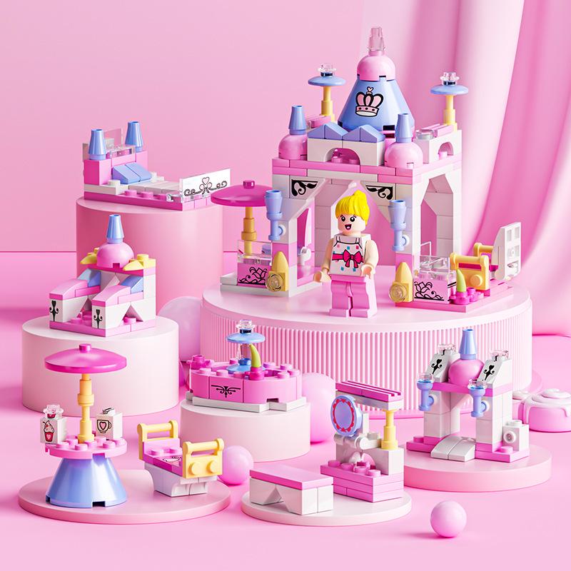 Совместимые с Lego маленькие строительные блоки: Образовательный военный набор «Танк и замок» для мальчиков и девочек