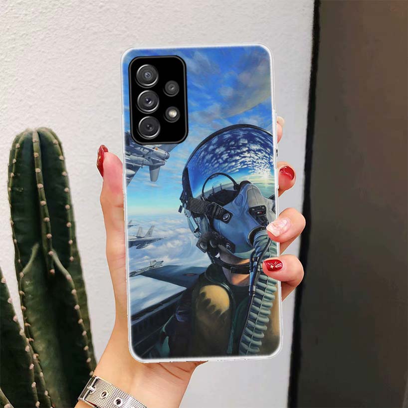 Военный Самолет Военный Корабль Истребитель Для Samsung Galaxy A52S A42 A32 A22 A12 A02S A51 A50S Чехол Для Телефона A41 A31 A21S A30S A20S A20E A