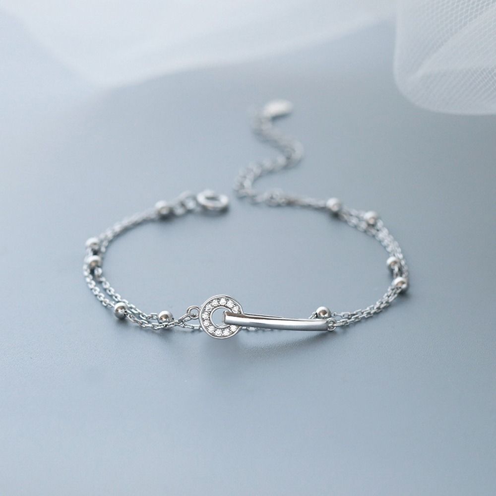 Circle Niche Design Fashion Jewelry Hand Chain Korean Style Bracelet Women Double Layer Bracelet
