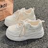 Women's New Spring and Summer Explosive Versatile Casual Shoes Mesh Breathable Thick-soled Women's Heightening Sports Shoes
