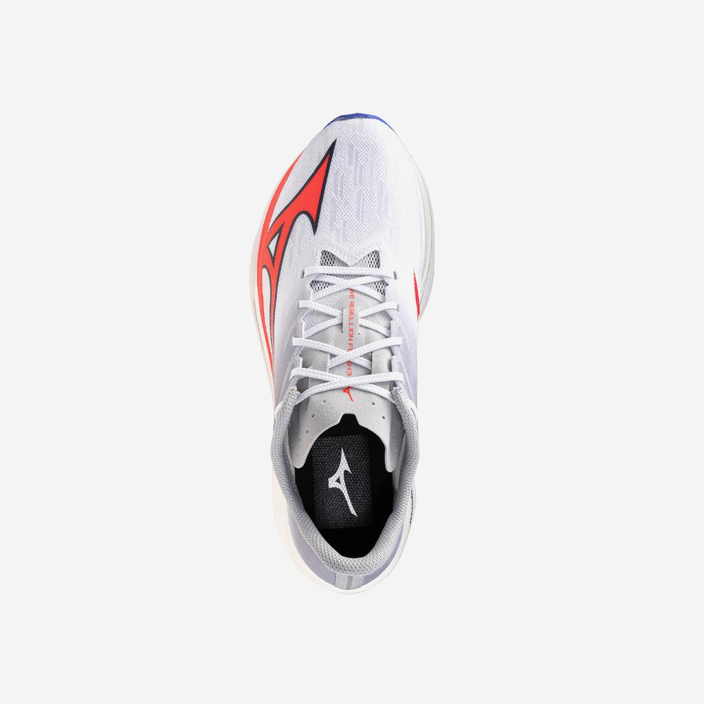 Mizuno Wave Rebellion Flash 3 [J1GC253501-Белый/Огненно-коралловый 2/Цветок ириса]