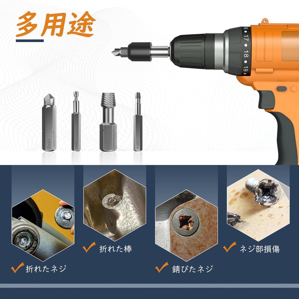 Сверло Nuovoware с резьбой, набор для извлечения сломанных винтов, экстрактор сломанных болтов, специальная головка винта, ремонт резьбы винта, кейс для хранения, ремонт сплава