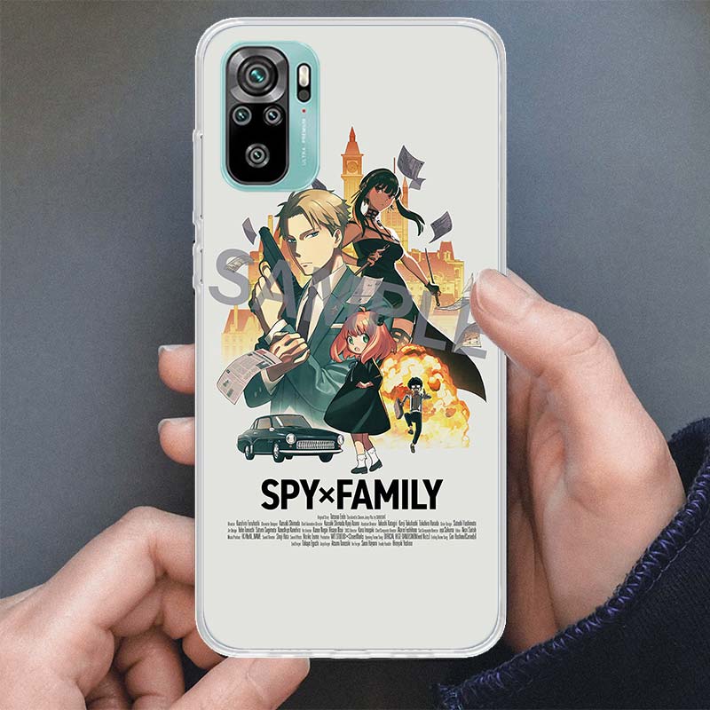 Чехол для телефона Spy×Family Anime для Xiaomi Redmi 9 9A 9C 9T 10 10A 10C 8 8A 7 7A 6 6A S2 K20 K40 Pro, мягкий силиконовый чехол
