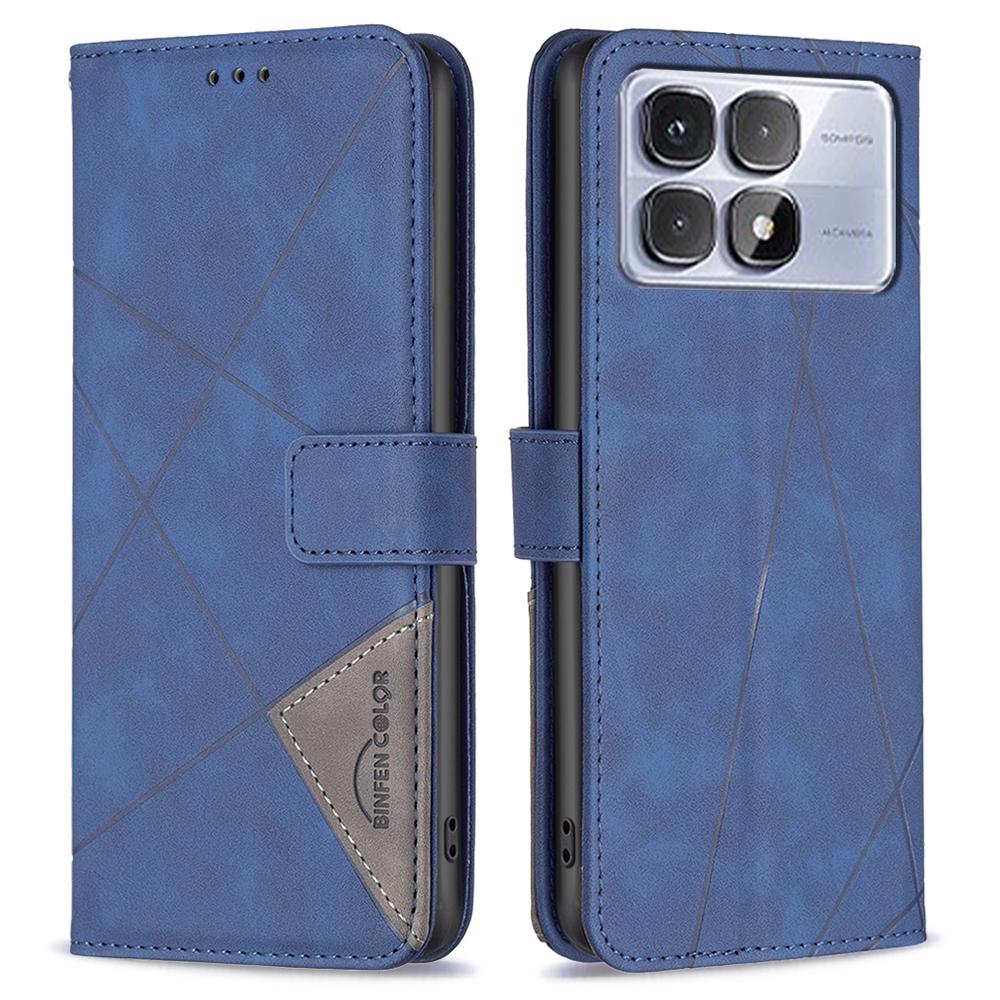 For Xiaomi Redmi K70 Ultra Phone Cases Wallet Stand Geometry Imprint Leather Cover
