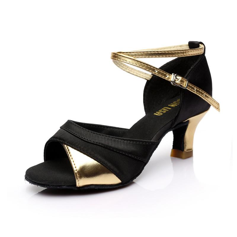Женская танцевальная обувь Обувь для бальных танцев Латинская женская обувь с открытым носком Каблуки Женская танцевальная обувь Каблуки 5/7 см Sapato Feminino