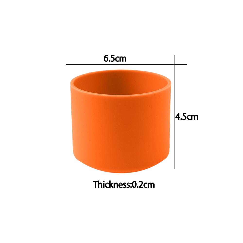 For Better Life 1Pc 6.5cm Soft Silicone Cup Bottom Sheath Protector Sleeve For Glass Water Tea Bottle Anti Damage Accessories
