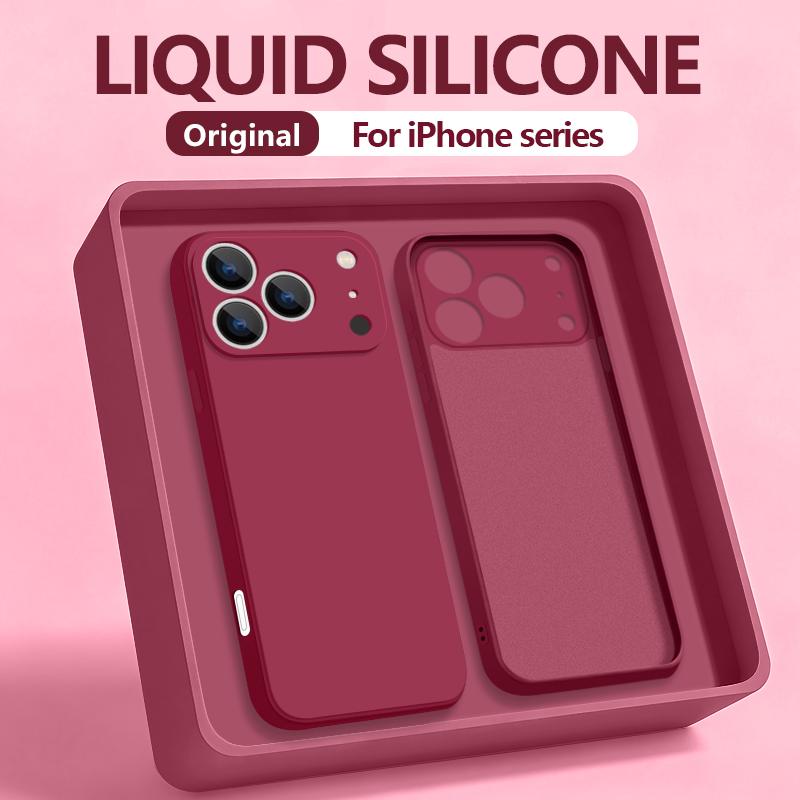Оригинальный силиконовый противоударный чехол для Iphone 11 Pro Max SE 2 2020 7 8 Plus