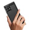 Silicone Carbon Protective Case for Motorola Edge 40 Pro - Black