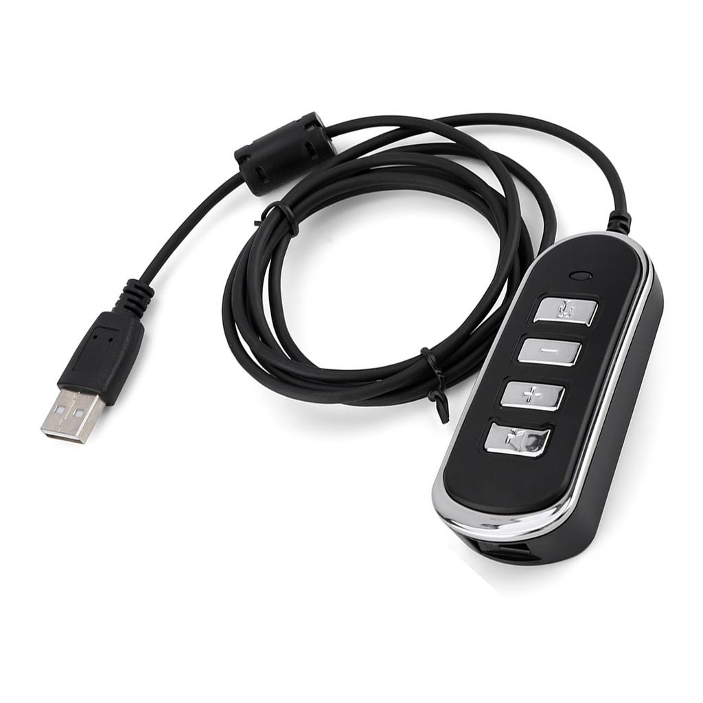 RJ9 в USB аудио наушники преобразователь линия компьютерные наушники линия с блоком управления