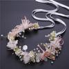 Korean Style Wreath Headband Tiara Garland Wristband Elegant Flower Crown Hairband  Photo Props