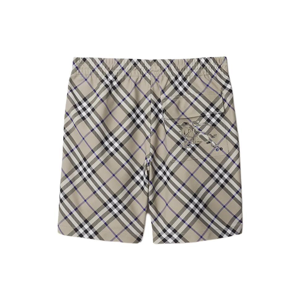 Burberry Equestrian Knight Burberry Check cotton shorts 80872231