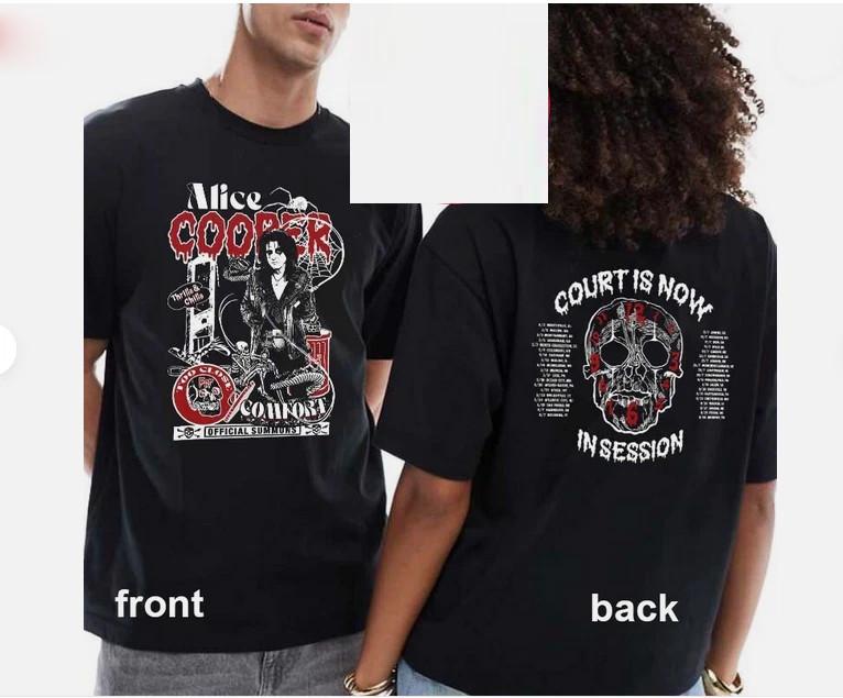 Alice Cooper 2025 Tour Court Is Now In Session Too Close Tour TShirt Unisex T-Shirt