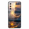 Для Samsung Galaxy A55 A51 A71 A72 A32 A33 A73 A52 A54 A53 5G Жесткий Закаленный Стеклянный Чехол для Телефона Модный Крутой Дизайнерский Щит