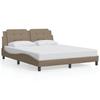 Bed Frame without Mattress  Zadar  Cappuccino Brown 160x200 cm Faux Leather