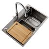 Jianpai 3mm Thick 304 Stainless Steel Waterfall Kitchen Sink