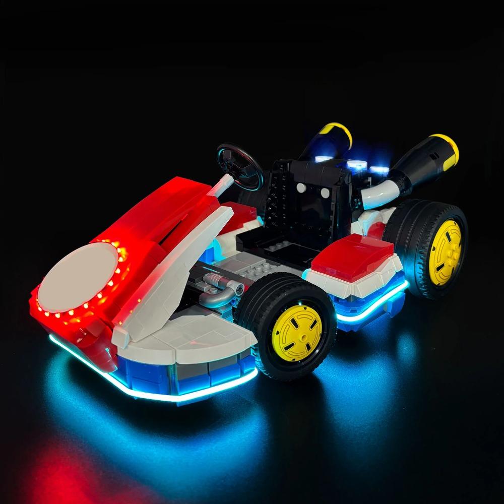 Светодиодный набор LYBMTWF, совместимый с Lego 72037 Mario Kart Марио и стандартной картой, строительные блоки (НЕ Включены Модели Кирпичей)