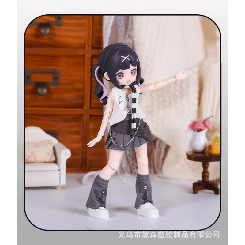 12 Комплект одежды для кук BJD Ob11 Масштаб 1/12 Наряд Короткая юбка Топ Модная одежда 15-35 лет