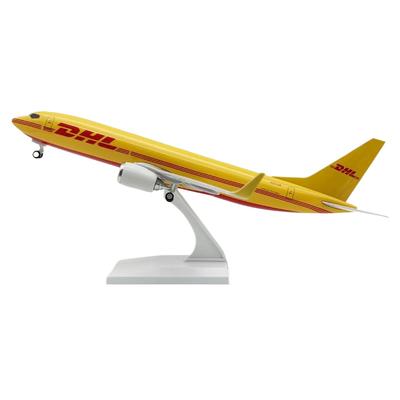 Масштаб 1/130 Самолет Смола Дисплей Мальчики Дети Модель Самолета B737 DHL Грузовая Авиация 737 Авиалинии 30см Игрушка Самолет Литой Подарок