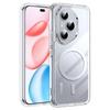 Ударопрочный TPU+PC Магнитный чехол с поддержкой беспроводной зарядки для Honor 400 Pro Honor400 Pro G Прозрачная задняя крышка Чехол для телефона