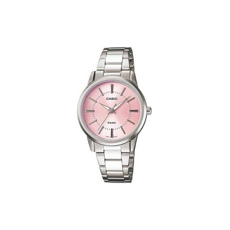 Casio Серия STANDARD Серия DRESS Водонепроницаемые Бизнес Кварцевый Механизм Стальной Ремешок Японские и Корейские Женские;s Часы Розовые LTP-1303D-4A